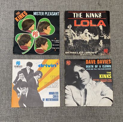 Pop Rock 60's/70's Quatre disques Ep/45T - The Kinks

VG à EX; VG+ à EX