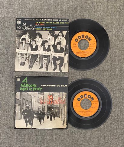 THE BEATLES Deux disques Ep - The Beatles "Quatre garçons dans le vent"

Label Odéon...