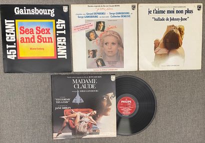 Serge GAINSBOURG Quatre disques maxi 45T/33T - Serge Gainsbourg

Dont "Madame Claude"...