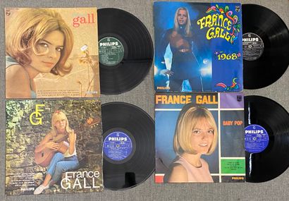 Variété française Quatre disques 33T - France Gall

VG à EX(écritures au dos); VG...