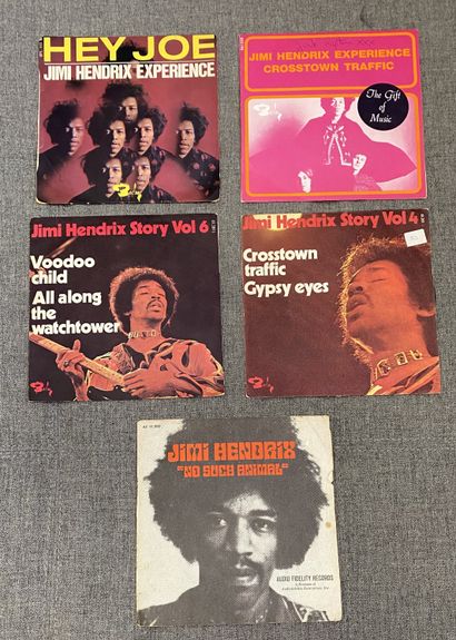 Pop Rock 60's/70's Cinq disques Ep/45T - Jimi Hendrix

G à VG+; VG à VG+