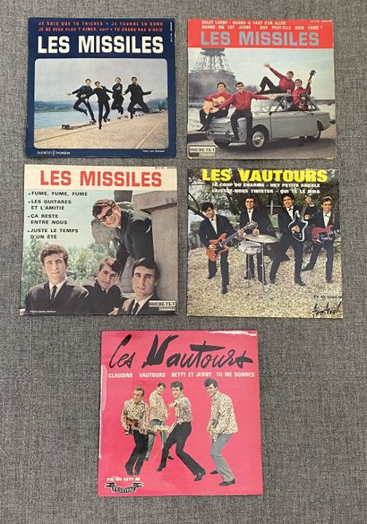 Rock 60's Cinq disques Ep - Les Missiles/Les Vautours

VG+ à NM; VG+ à NM