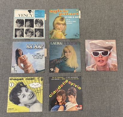 Variété française Sept disques Ep - Chanteuses 60's

VG+ à NM; VG+ à NM