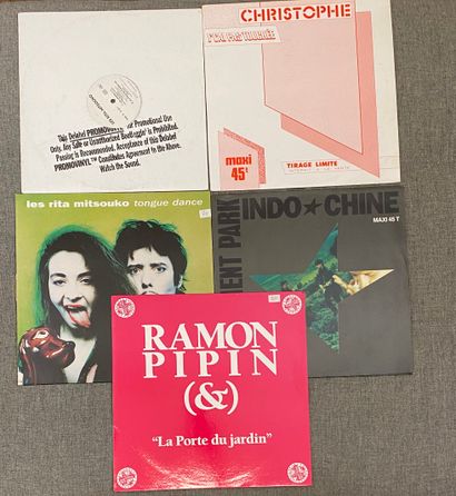 ROCK Cinq disques maxi 45T - Rock français

VG+ à NM; VG+ à VM
