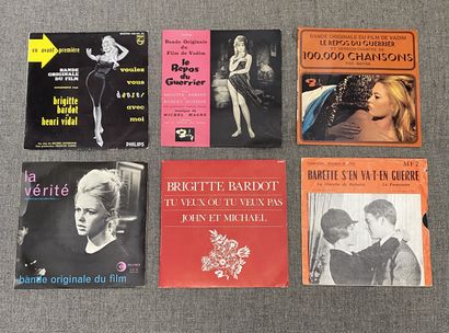 Variété française Six disques Ep/45T (dont 1 x flexi) - Brigitte Bardot

VG à EX;...