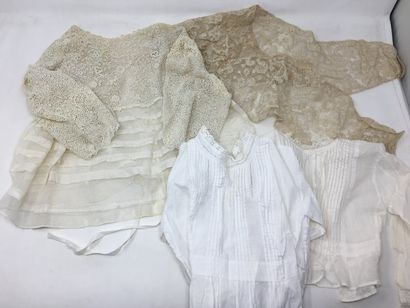 null Lace collar and five little child's tops