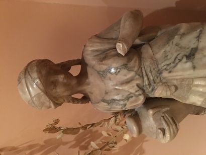 null Ecole du XIXe siècle

Statuette en albâtre "Femme à la cruche"

H. : 64 cm (manques)...