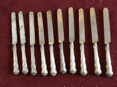 null Strong batch of mismatched silver plated metal comprising mismatched cutlery,...