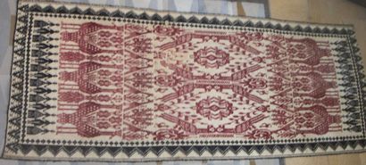 null Hanging, Eastern Europe, Romania (?), cotton embroidered in red and black wool...