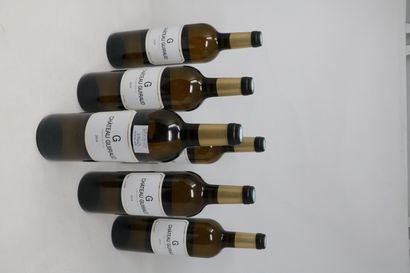 BORDEAUX Six (6) bouteilles - Château Guiraud sec, 2018, Bordeaux Blanc (3 x mi-goulot,...