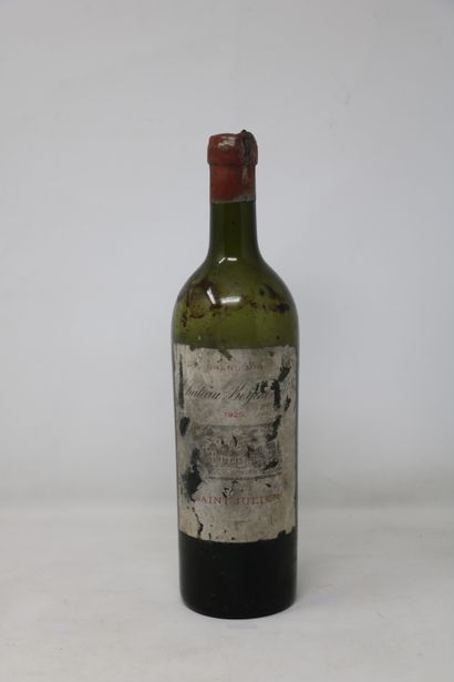 BORDEAUX One (1) bottle - Château Beychevelle, 1929, 4th GCC de Saint Julien (eroded...