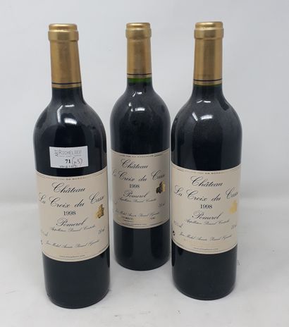 BORDEAUX Trois (3) bouteilles - Château la Croix du Casse, 1998, Pomerol