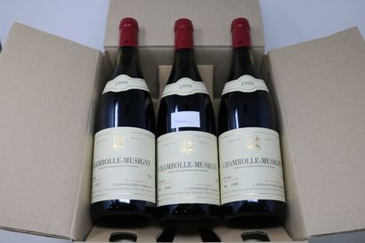 BOURGOGNE Six (6) bouteilles - Chambolle-Musigny, 1999, Dom. J. D'Issoncourt Lorraine...