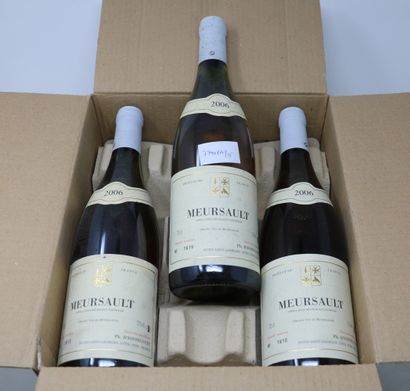 BOURGOGNE Six (6) bouteilles - Meursault blanc, 2006, Dom. Ph. D'Issoncourt (1 x...