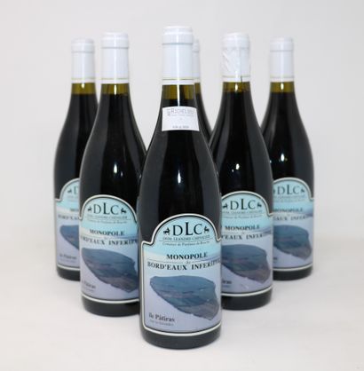 BORDEAUX Six (6) bottles - Monopole bord'eaux inférieur, 2018, ile de Patiras, Domaine...