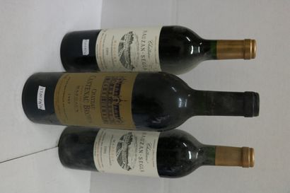 BORDEAUX Lot de trois (3) bouteilles

- Une (1) bouteille - Chateau Cantenac Brown,...