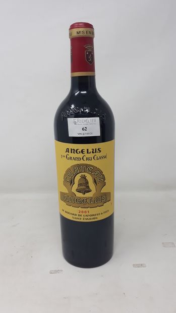BORDEAUX Une (1) bouteille - Château l'Angélus, 2001, 1er GCC A de Saint Emilion...