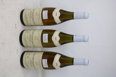 BOURGOGNE Trois (3) bouteilles - Batard-Montrachet Grand Cru, 2002, Dom. J. D'Issoncourt...