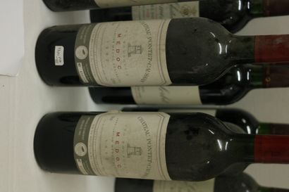 BORDEAUX Lot of twelve (12) bottles:

- Ten (10) bottles - Château Les Ormes Sorbet,...
