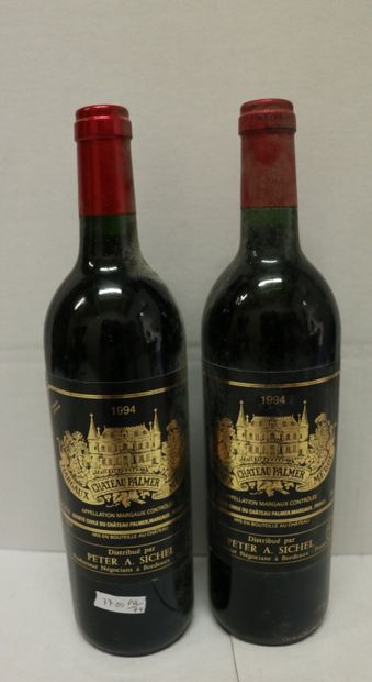 BORDEAUX Deux (2) bouteilles - Château Palmer, 1994, 3e GCC de Margaux (2 x es)