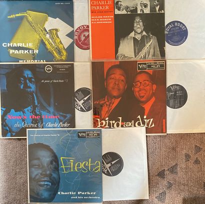JAZZ / CHARLIE PARKER 5 Charlie Parker records, US pressings. VG to NM and VG+ to...