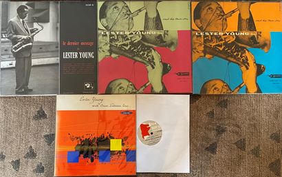 JAZZ / LESTER YOUNG 4 Lps Lester Young, including 3 x reissues and 1 x 10" original

EX...