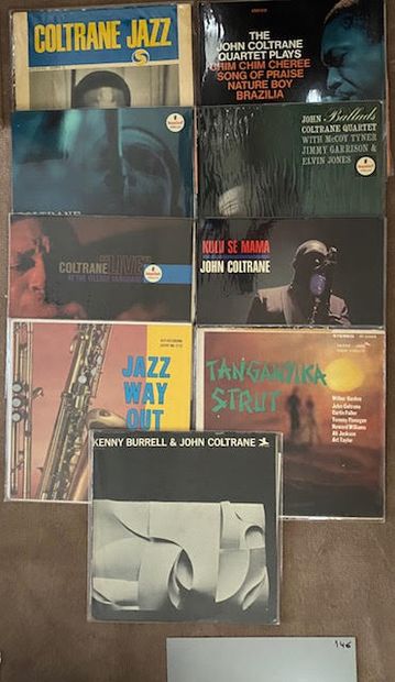 JAZZ / JOHN COLTRANE 9 disques de John Coltrane, Originaux et vieilles éditions 

état...