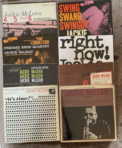 JAZZ / JACKIE McLEAN 8 Jackie McLean records, reissues and old US pressings. 

VG+...