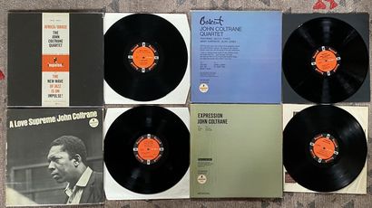 JAZZ / JOHN COLTRANE 5 disques de John Coltrane, originaux et vieilles éditions,...
