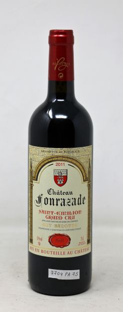 BORDEAUX Twelve (12) bottles - Château Fonzarade, 2011, Saint-Emilion GC