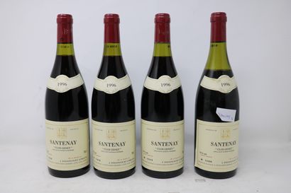 BOURGOGNE Quatre (4) bouteilles - Santenay "Clos Genets", 1996, Dom. J. D'Issoncourt...