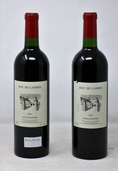 BORDEAUX Deux (2) bouteilles - Château Roc de Cambes, 2001, Côtes de Bourg (1 x ...