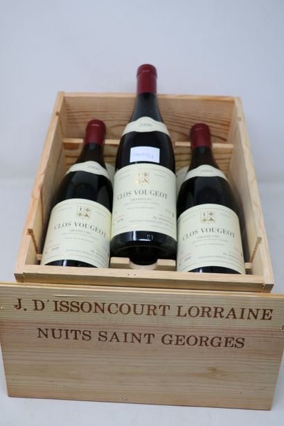 BOURGOGNE Six (6) bouteilles - Clos Vougot Grand Cru, 2006, Dom. Ph. D'Issoncourt...