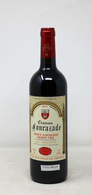 BORDEAUX Twelve (12) bottles - Château Fonzarade, 2011, Saint-Emilion GC