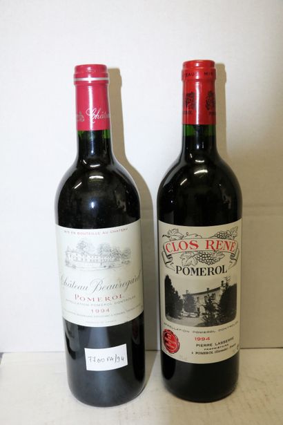 BORDEAUX Lot de cinq (5) bouteilles:

- Trois (3) bouteilles - Château Paveil de...
