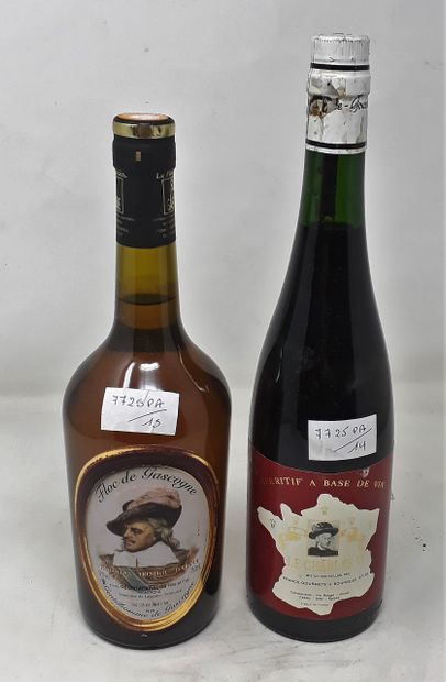 ALCOOL &SPIRITUEUX Lot de quatre (4) bouteilles comprenant:

- Une (1) bouteille...