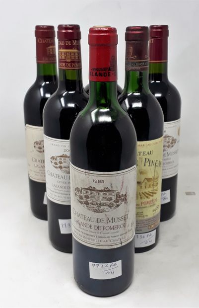 BORDEAUX Lot de six (6) bouteilles comprenant:

- Une (1) bouteille - Château Musset,...