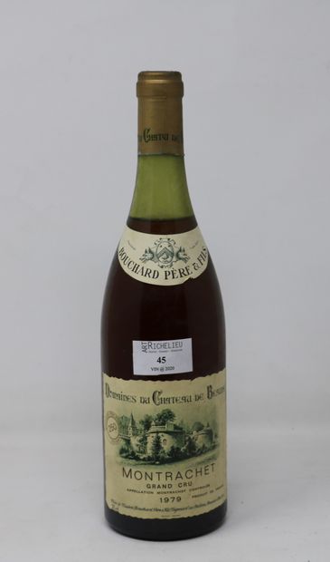 BOURGOGNE 1 bottle, Montrachet Grand Cru, 1979, Bouchard père et fils (top shoul...