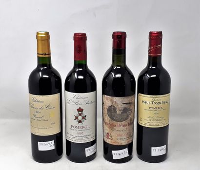 BORDEAUX Lot de quatre (4) bouteilles comprenant:

- Une (1) bouteille - Château...