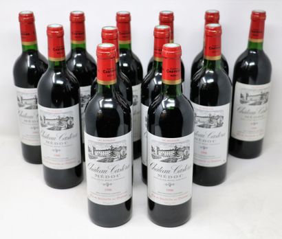 BORDEAUX Twelve (12) bottles - Château Castera, 1996, Médoc cru bourgeois