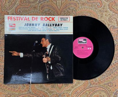 CHANSON FRANCAISE Two LPs - Johnny Hallyday, Vogue label, "Mode" series

VG+; VG...