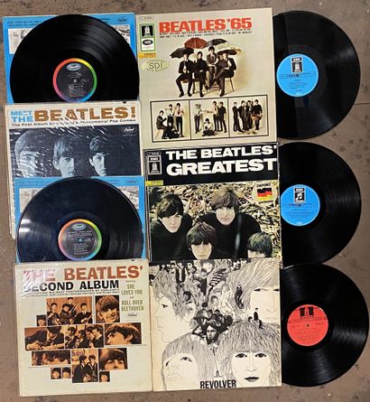 Pop 60/70 Five LPs - The Beatles

American, German and French pressings

VG to NM;...