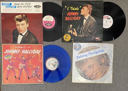 CHANSON FRANCAISE Four LPs - Johnny Hallyday

VG to EX; VG to EX