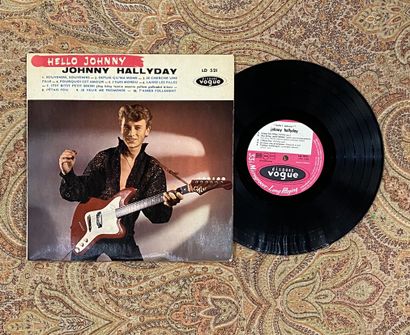 CHANSON FRANCAISE A 25 cm record - Johnny Hallyday "Hello Johnny

Vogue, LD521

VG+;...