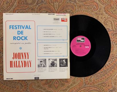 CHANSON FRANCAISE Two LPs - Johnny Hallyday, Vogue label, "Mode" series

VG+; VG...
