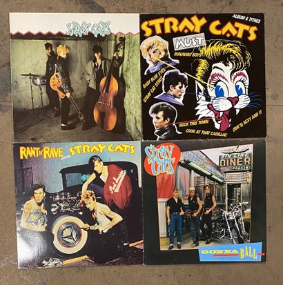 Rock & Roll Quatre disques 33T/maxi 45T -Stray Cats

VG+ à NM; VG+ à NM
