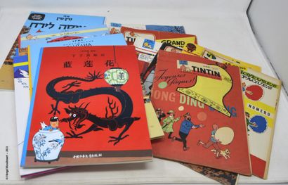 TINTIN HERGÉ/TINTIN

Six albums cartonnés de Tintin, version étrangères :

- Lotus...