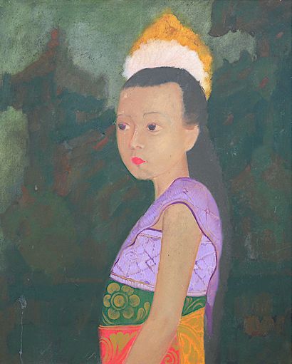 null J. WAYAN KONDRA - Contemporary Balinese School

"Balinese girl".

Oil on canvas,...