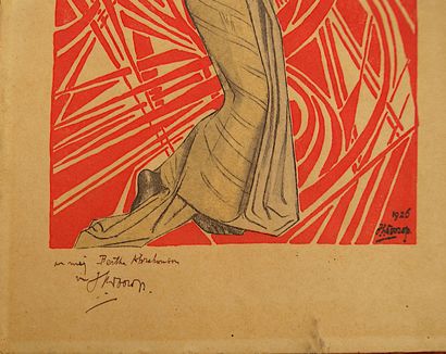 null After Jan TOOROP - Johannes Theodorus Toorop said -(1858-1928)

"Balinese dancer".

Reproduction...