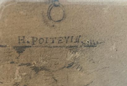 null H. POITEVIN - Ecole française du XIXe siècle

"Deux chevaux à l’écurie"

Crayon...